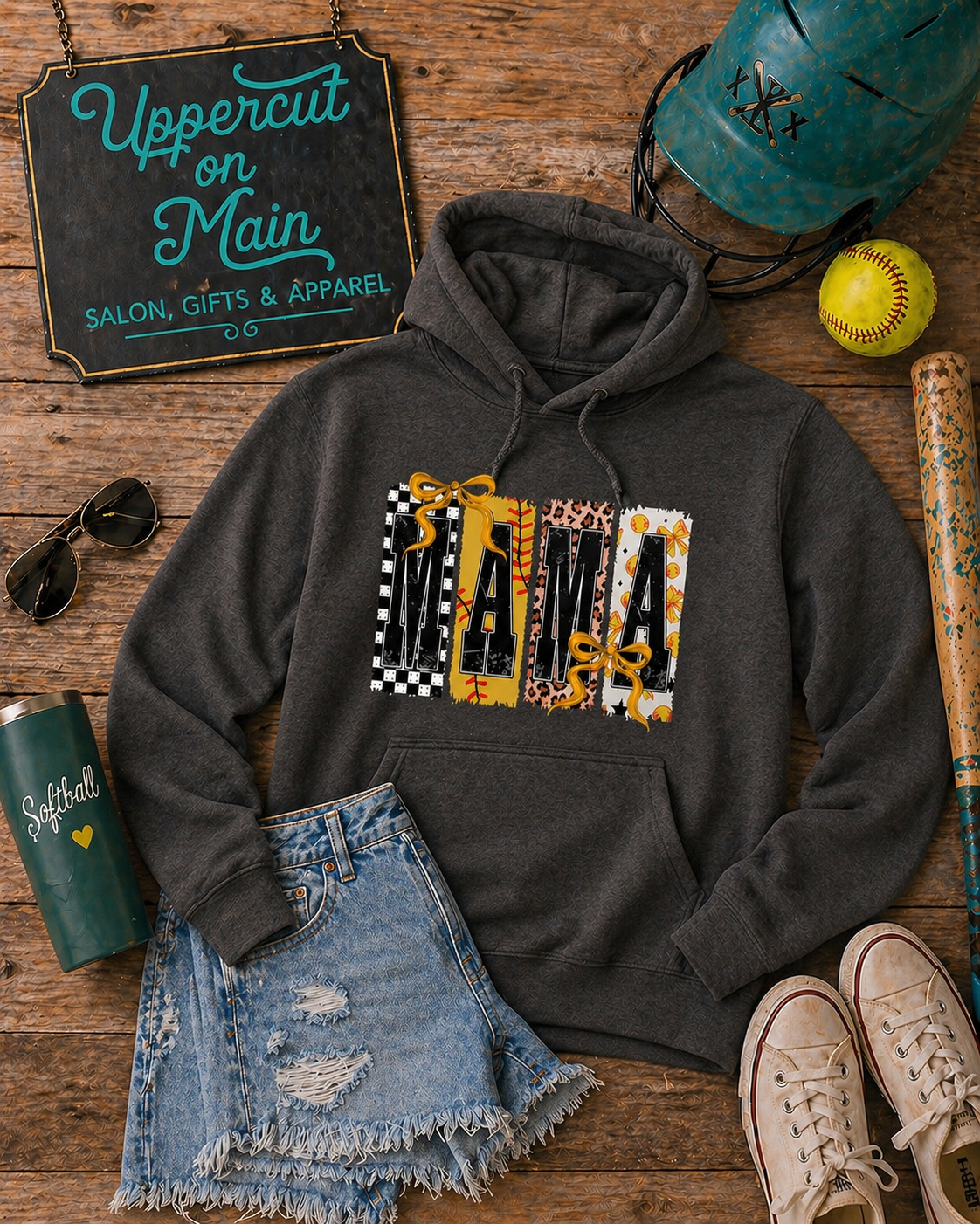 Cheetah MAMA Softball Shirt