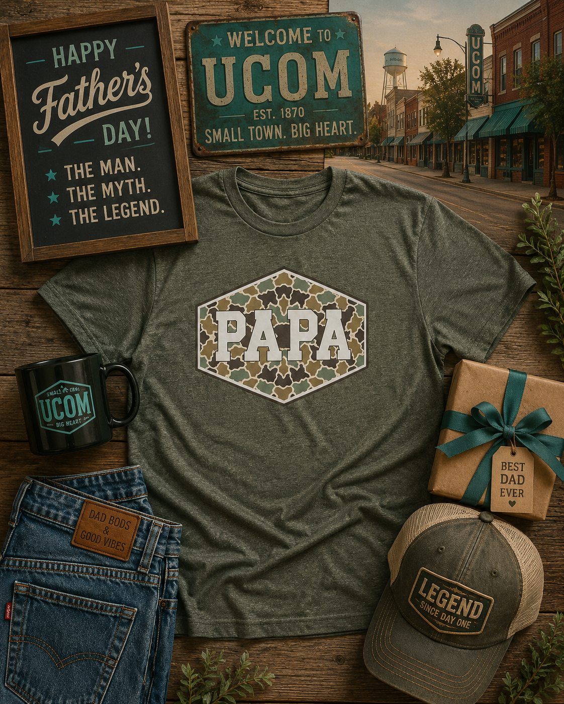 DAD & PAPA CAMO Custom Shirt