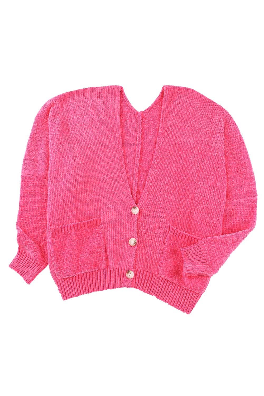 Rose (Pink) Button Front Sweater
