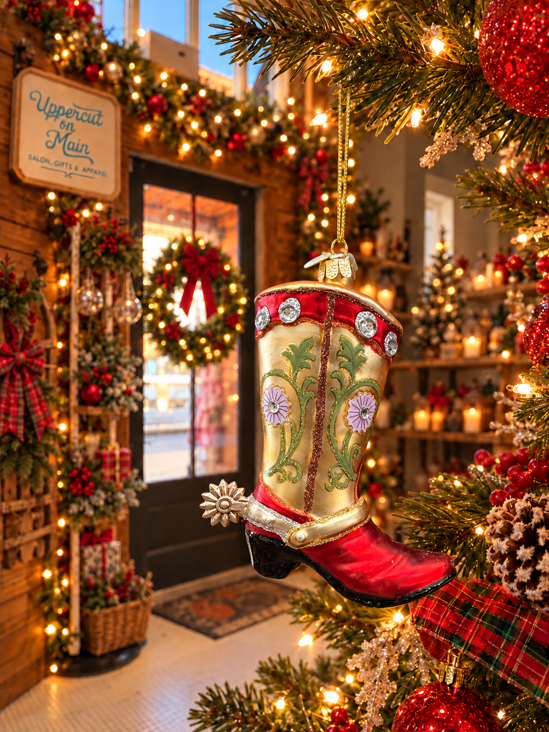 COWBOY BOOT Ornament