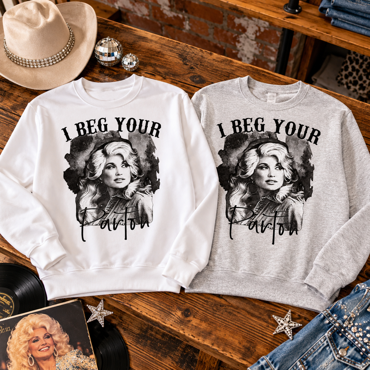 Dolly “I BEG YOUR PARTON” Graphic Shirt