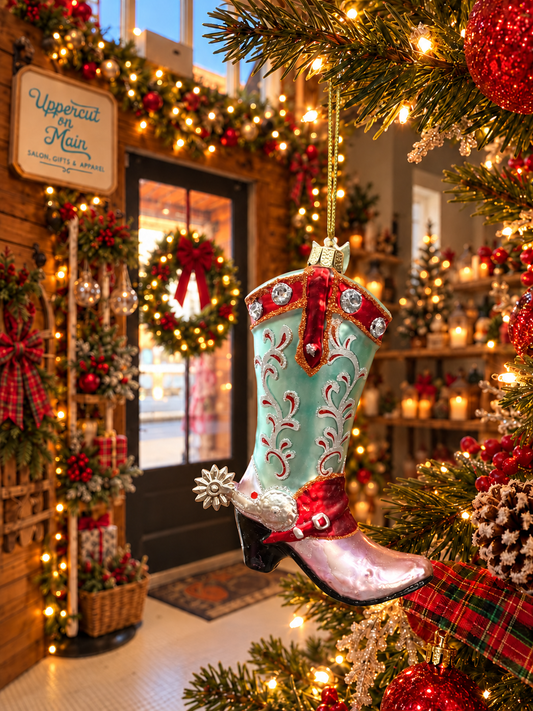 COWBOY BOOT Ornament