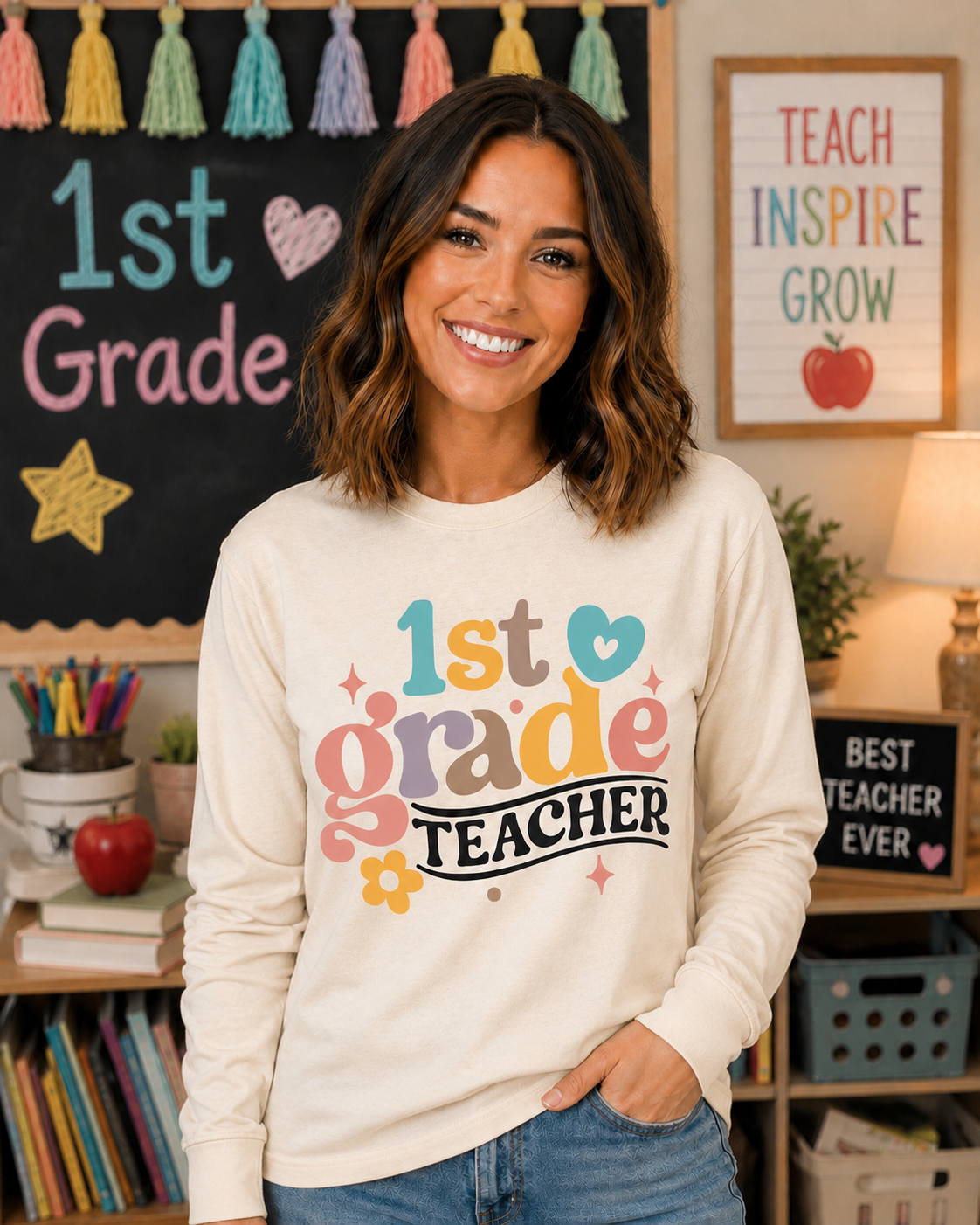 RETRO TEACHER GRADE Custom Shirt