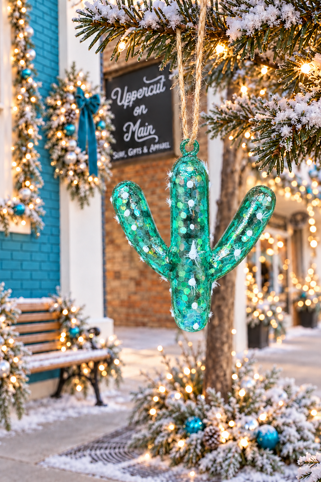 Glitterville GLASS CACTUS Ornaments