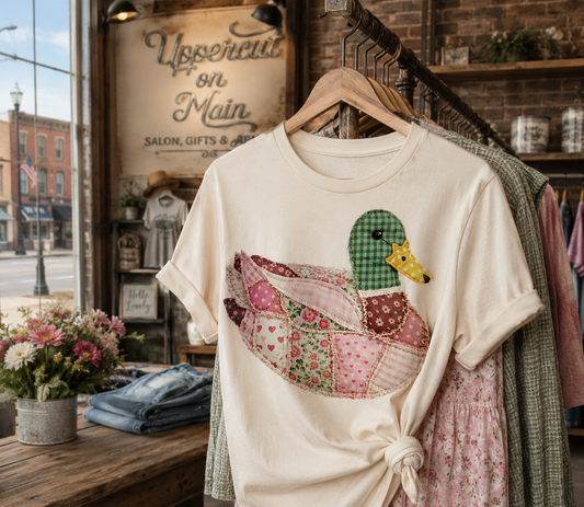 PINK PATCHWORK DUCK Custom Shirt