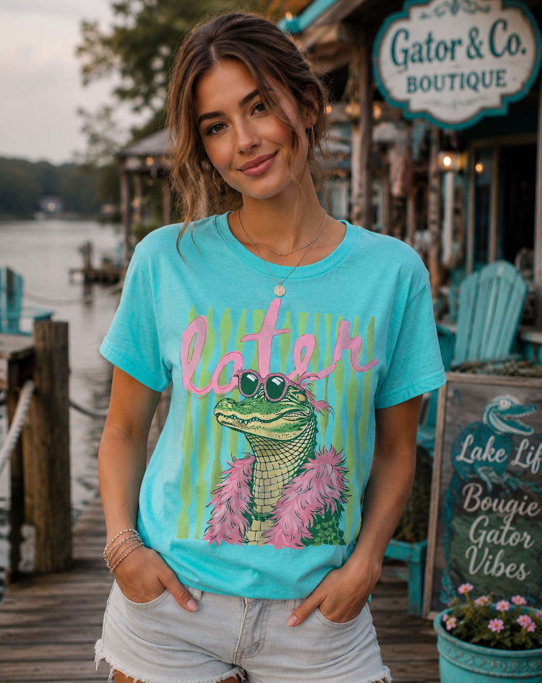 BOUGIE LATER GATOR Custom Graphic Shirt