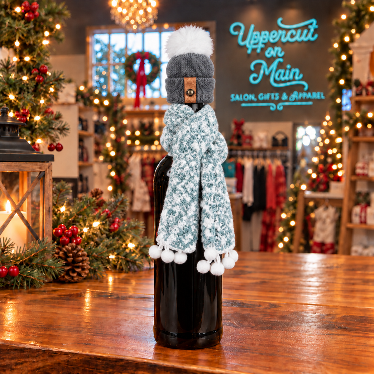 Be Merry Wine Topper