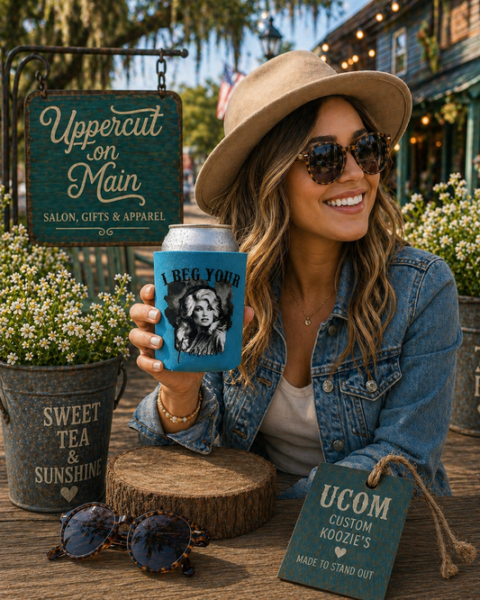 I BEG YOUR PARDON Custom Koozie