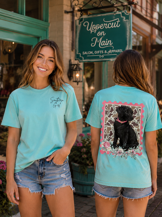 SOUTHERN GIRL Black Lab Custom Tee