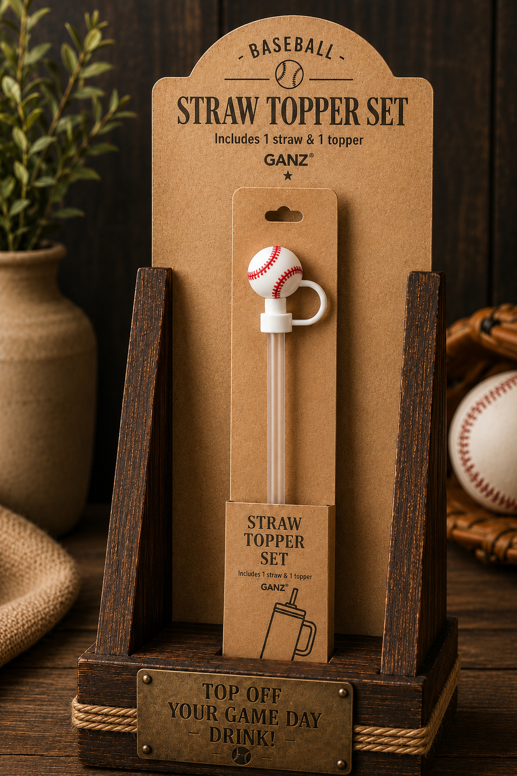 Ganz SPORTS STRAW TOPPERS