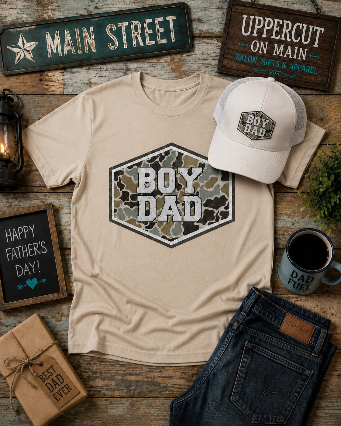 DAD & PAPA CAMO Custom Shirt