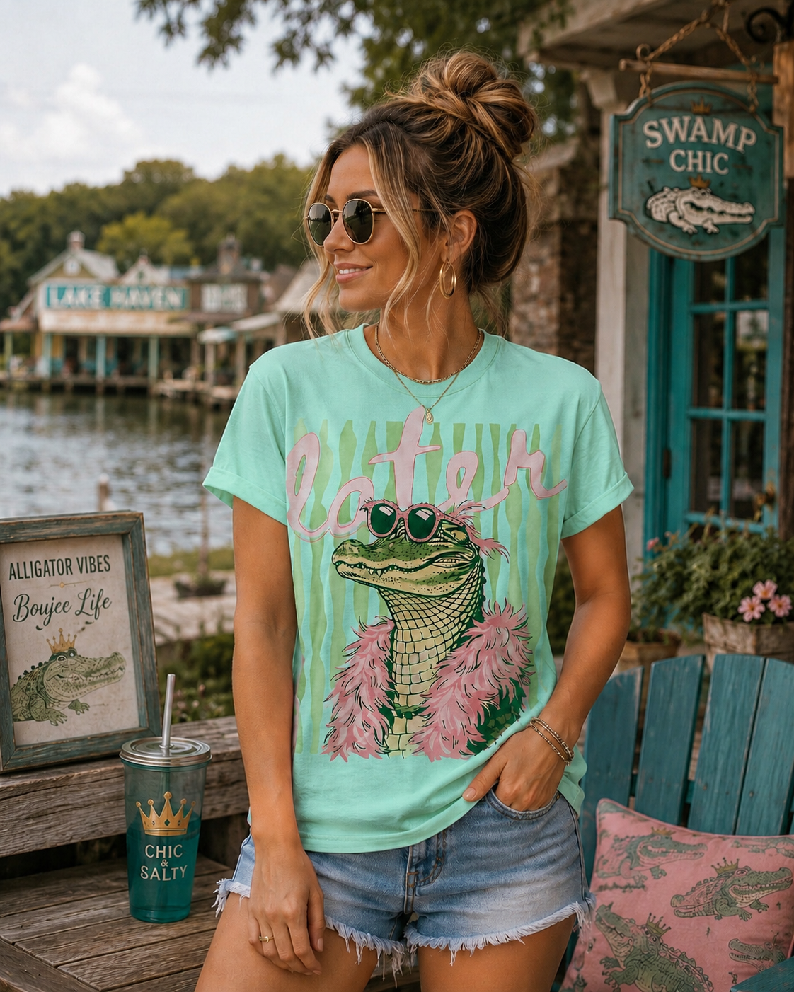 BOUGIE LATER GATOR Custom Graphic Shirt