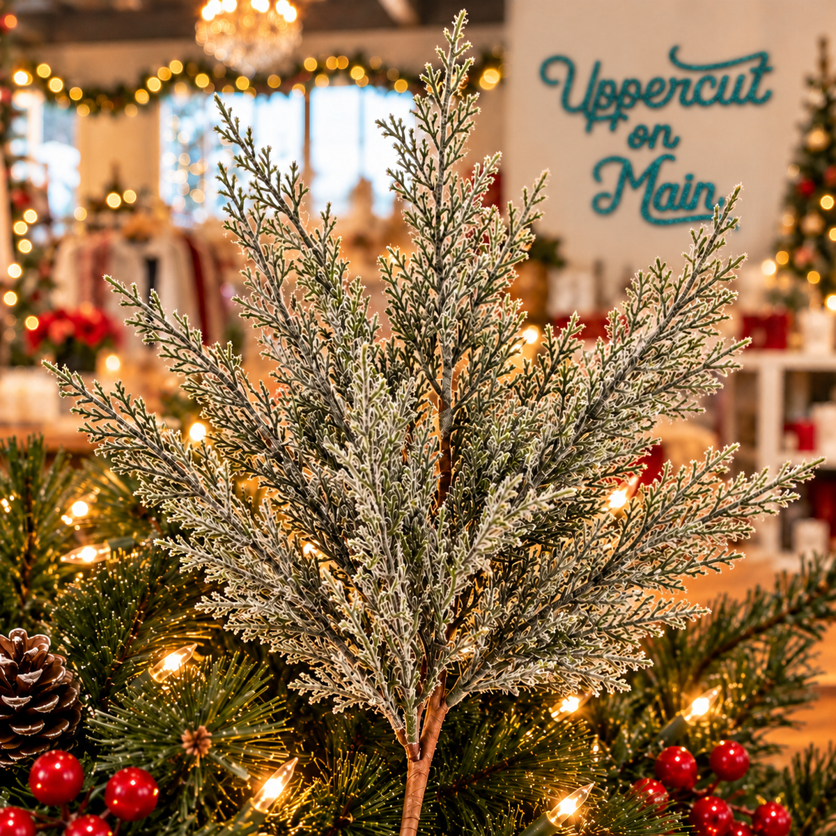 Snowy Cedar Sprig