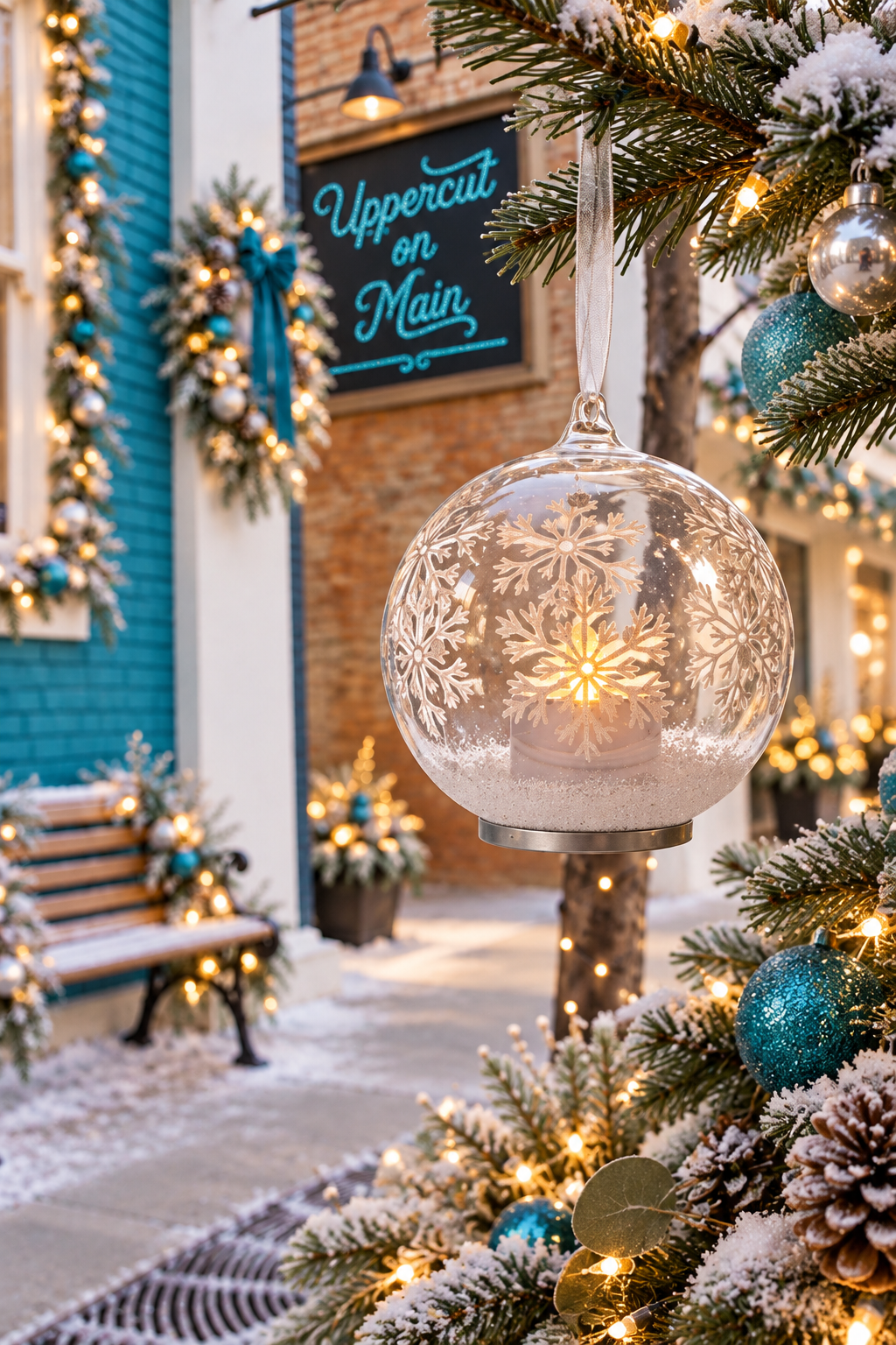 LED SNOWFLAKE Dome Ornament