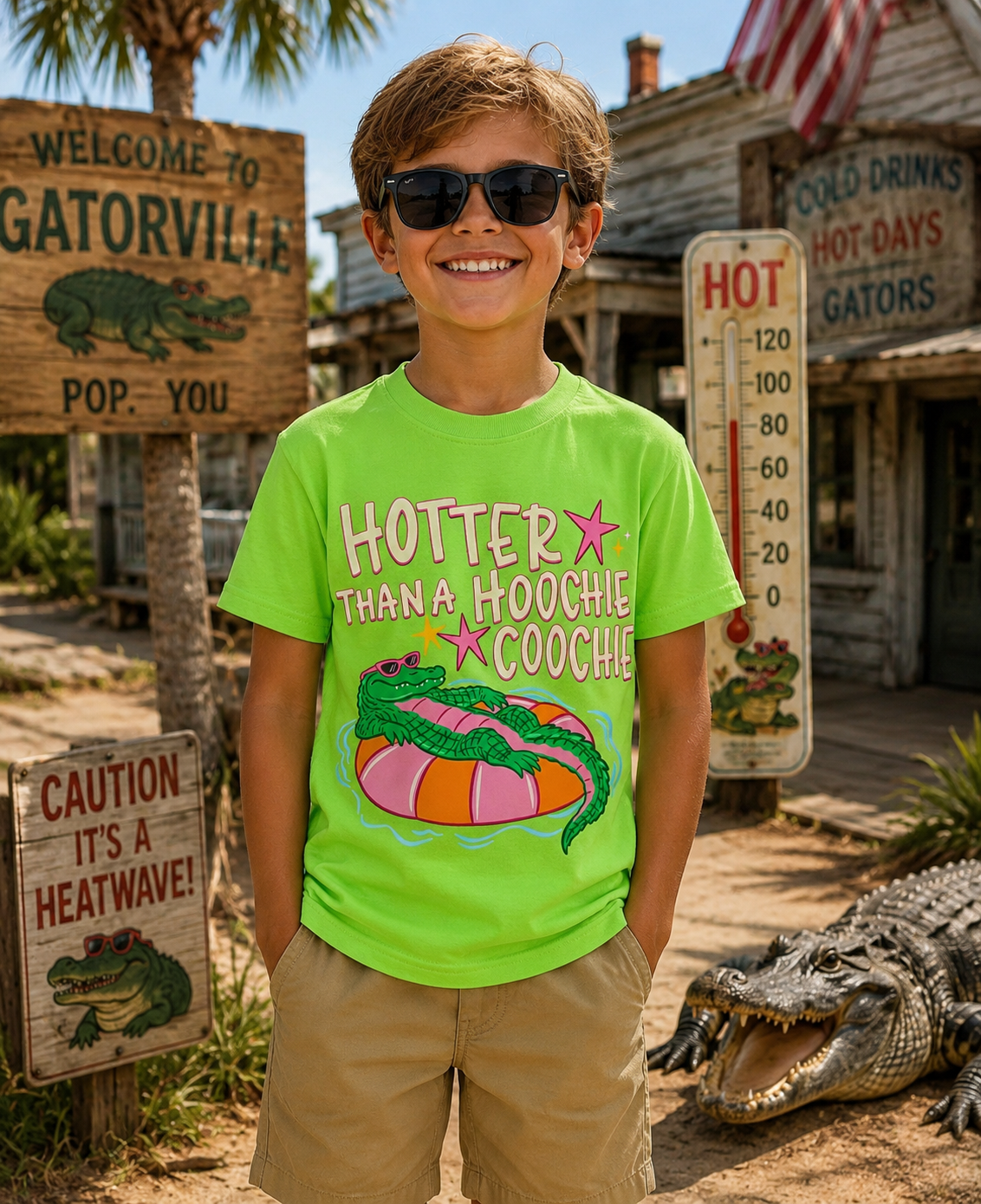 Youth Hotter Than A HOOCHIE COOCHIE Shirt