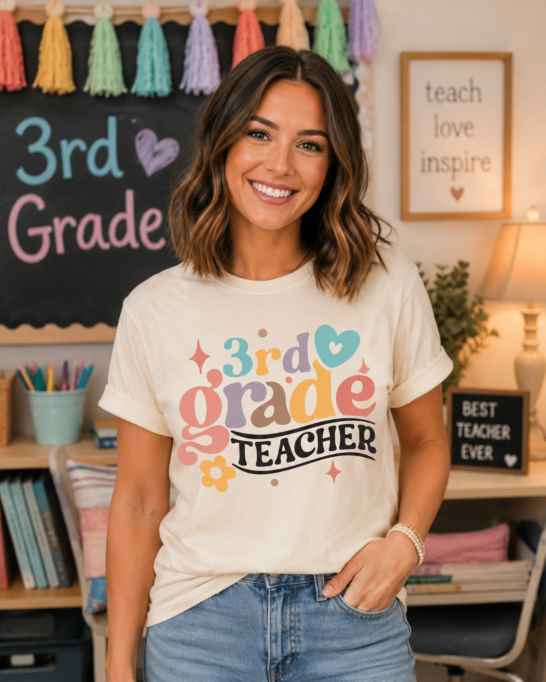 RETRO TEACHER GRADE Custom Shirt