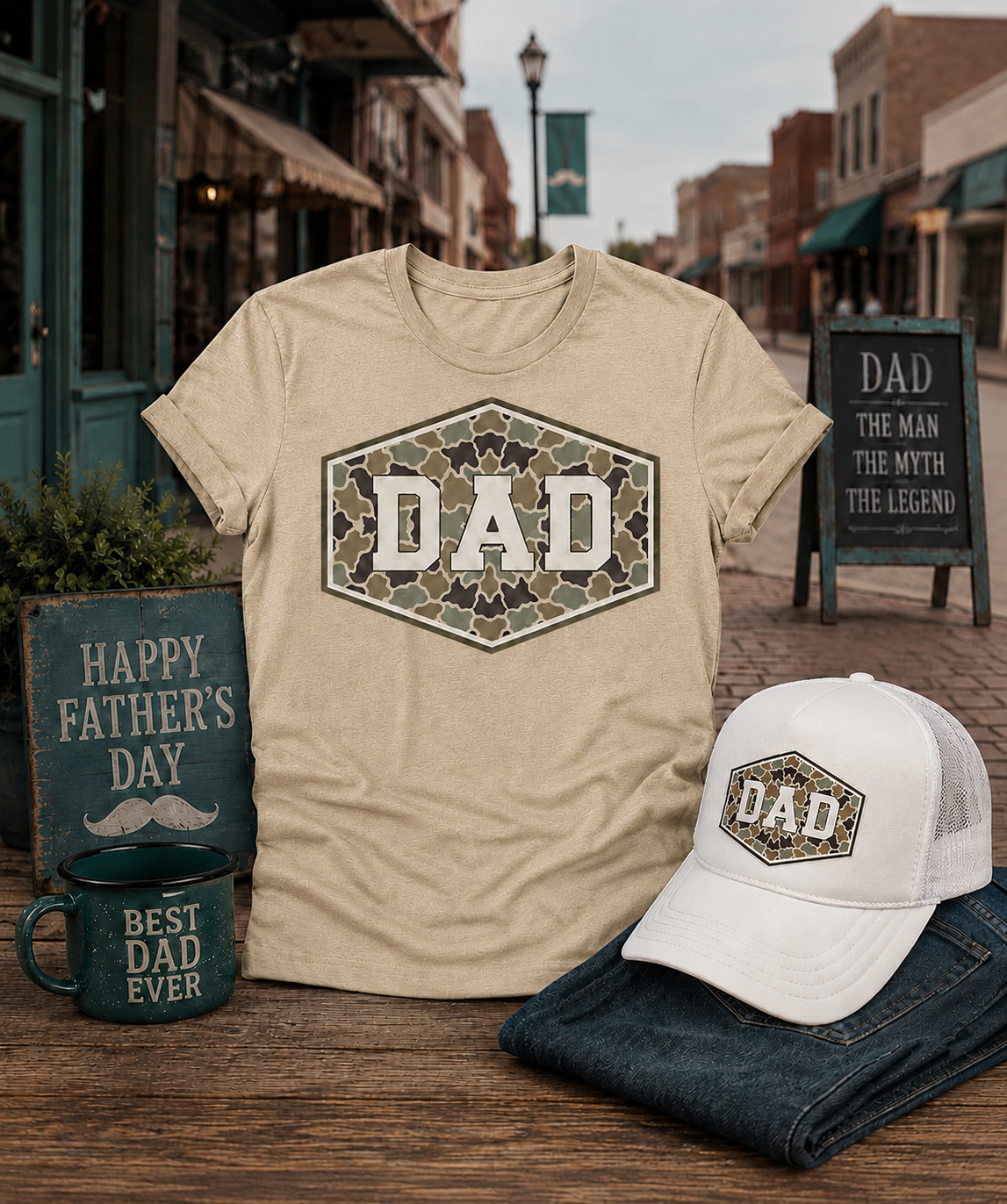 DAD & PAPA CAMO Custom Shirt