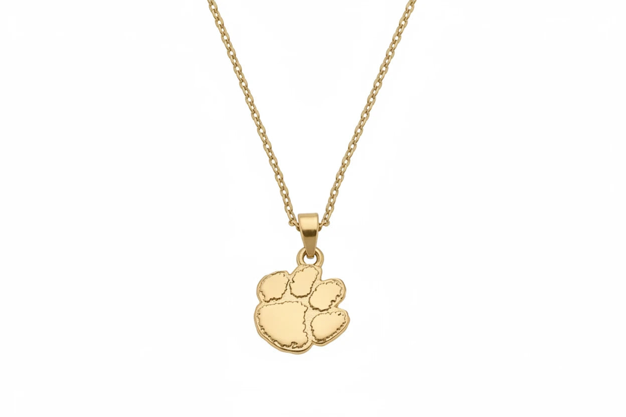 Canvas Clemson 24K Gold Plated Necklaces