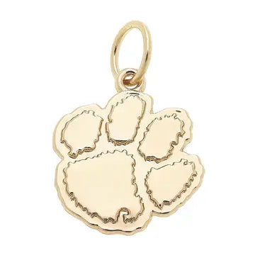 Canvas Style Clemson Tigers Shiny Gold Logo Charm