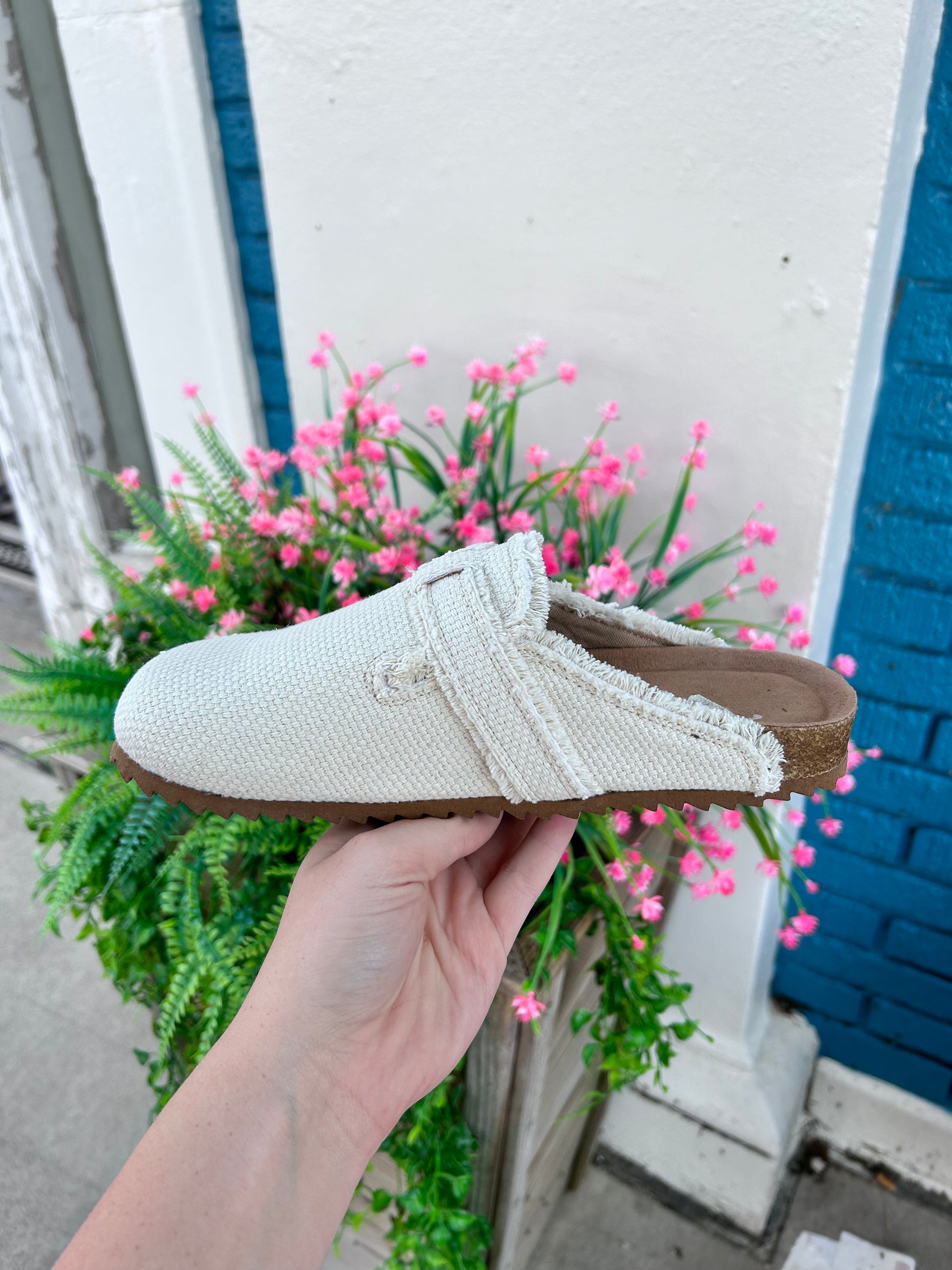 VERY G Basket Mules-Cream - Main Image