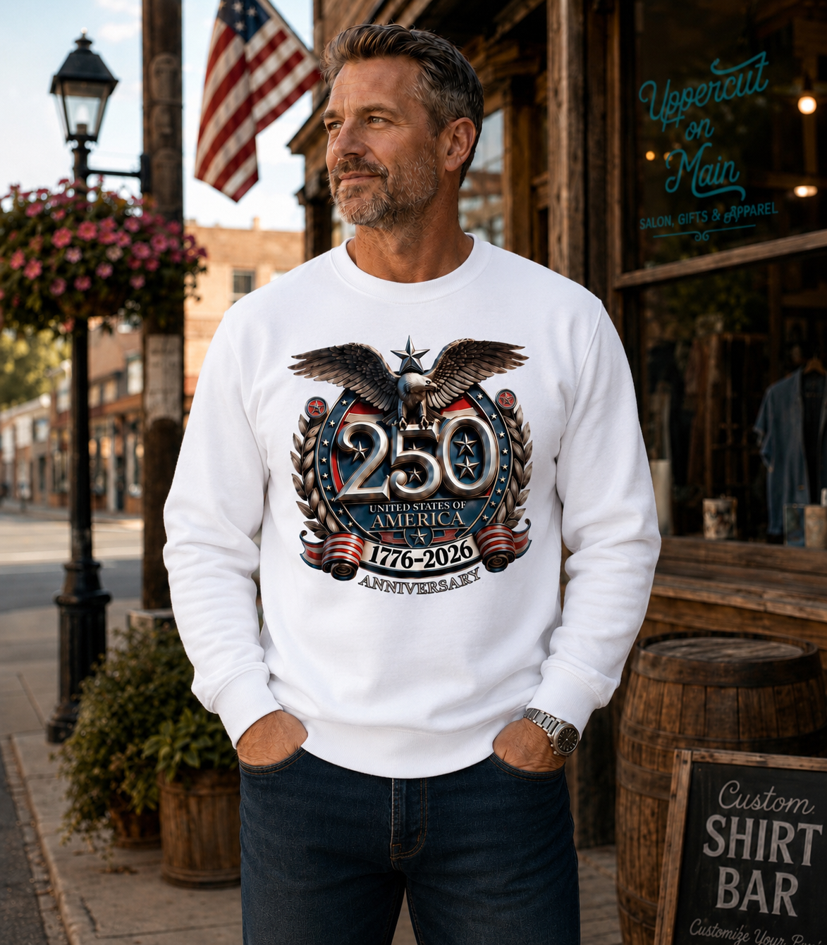 AMERICA 250 ( SHIELD ) Custom Shirt
