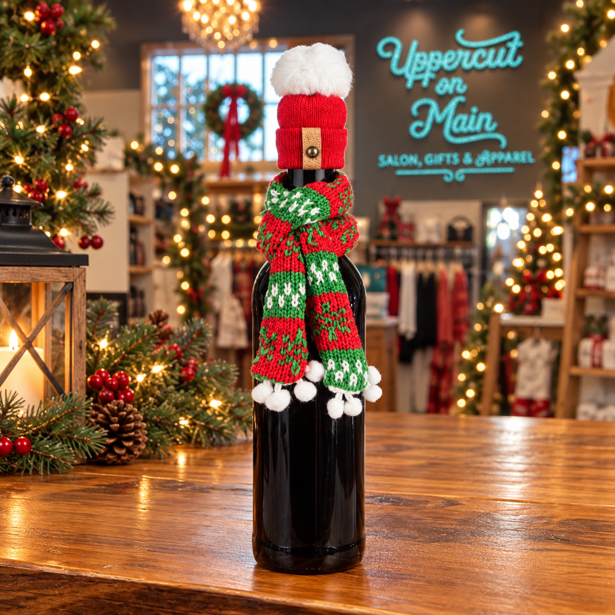 Be Merry Wine Topper