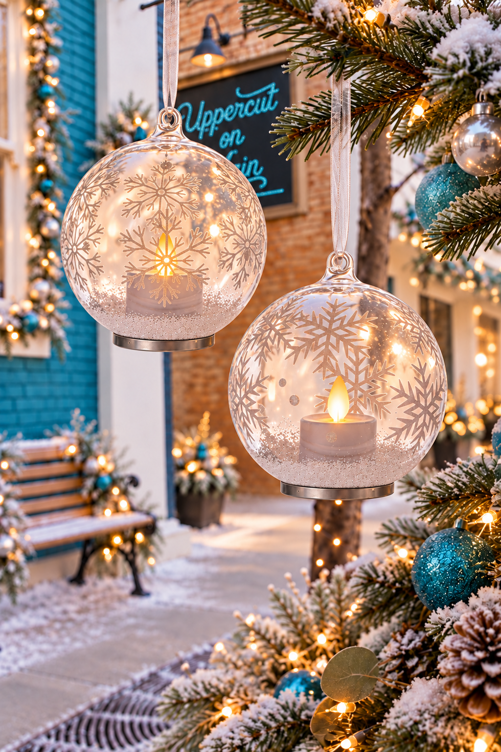 LED SNOWFLAKE Dome Ornament