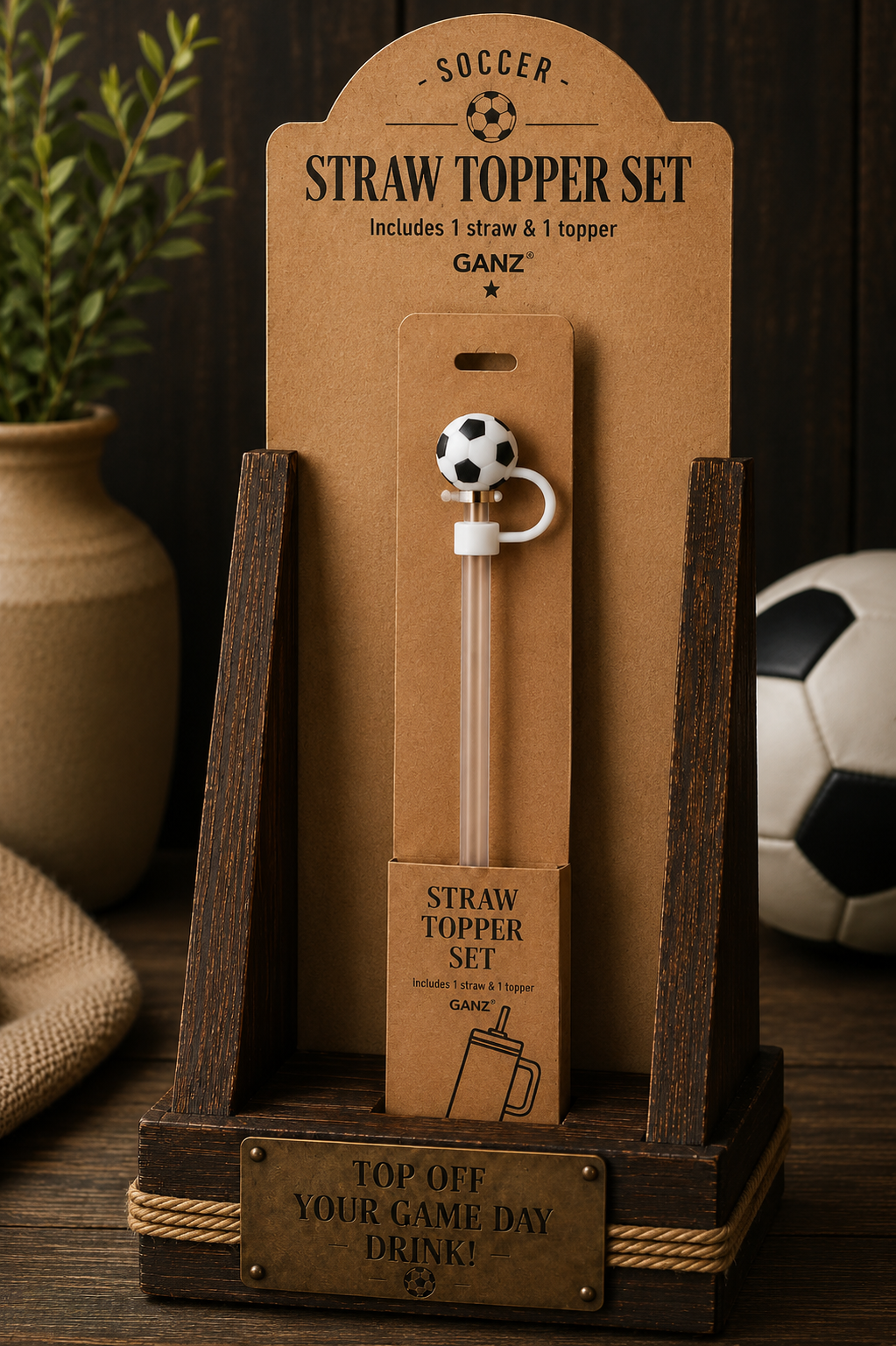 Ganz SPORTS STRAW TOPPERS
