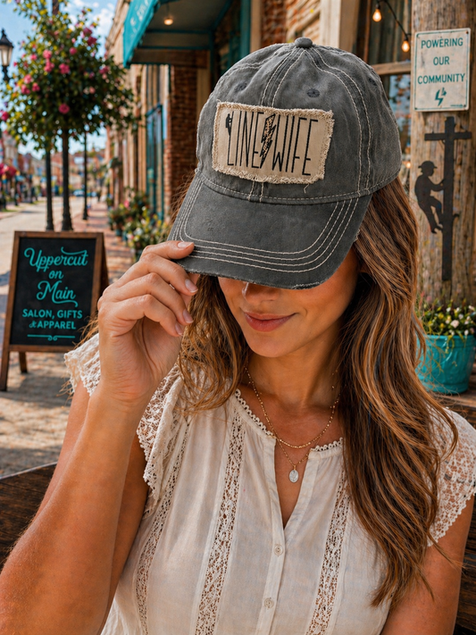 LINEMAN WIFE Custom Hat