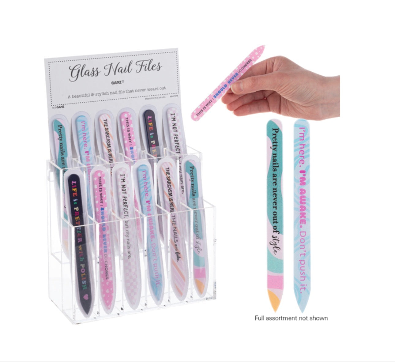 Nailed The Sarcasm GLASS NAIL FILES