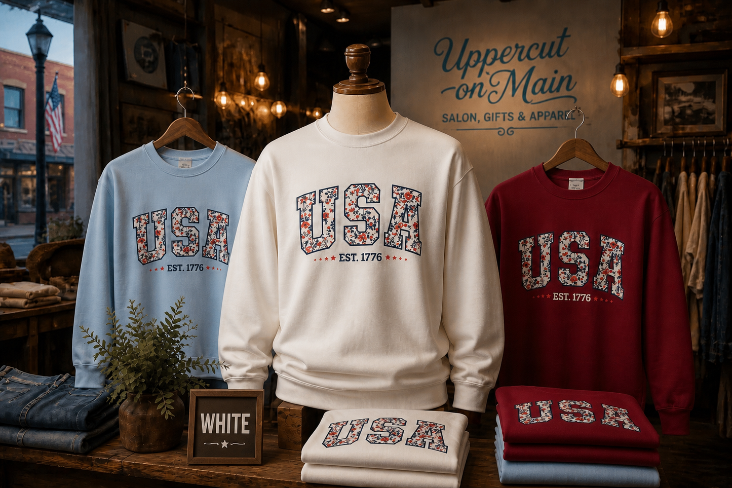 FLORAL USA Custom Graphic Shirt
