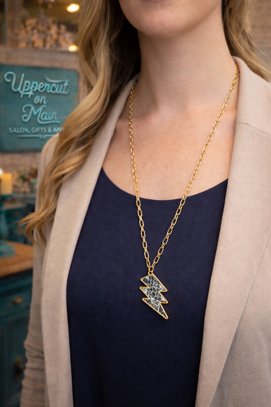 STELLA Necklace (Lightening Bolt)