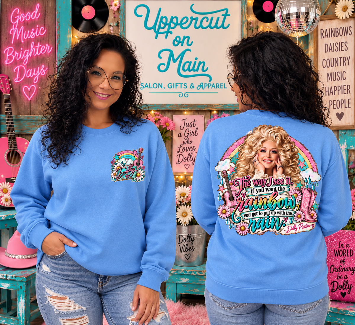 Dolly’s RAINBOWS & RAIN Custom Shirt