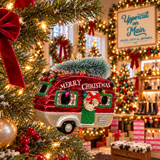Glitterville CAMPER Ornaments