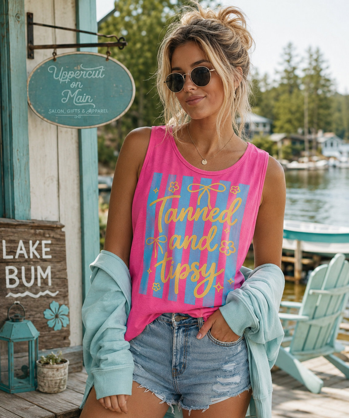TANNED AND TIPSY Custom Tank