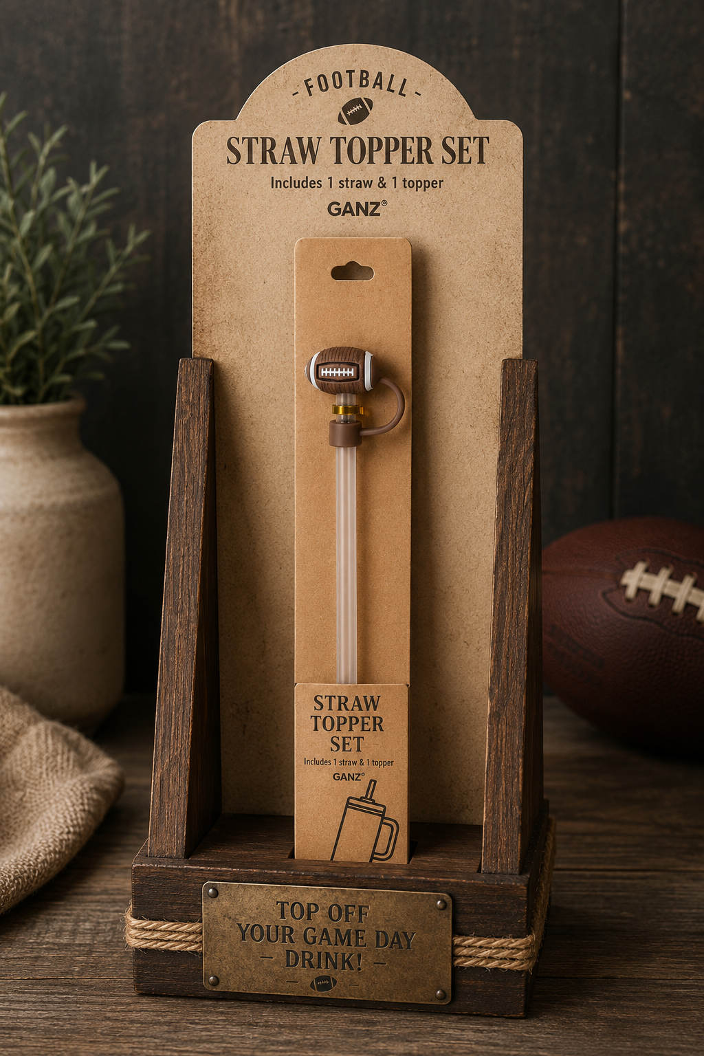 Ganz SPORTS STRAW TOPPERS