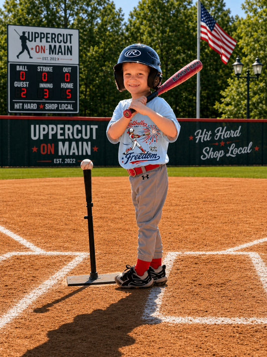 CARDIN MCCOY Grey "Fastballs & Freedom" Tee
