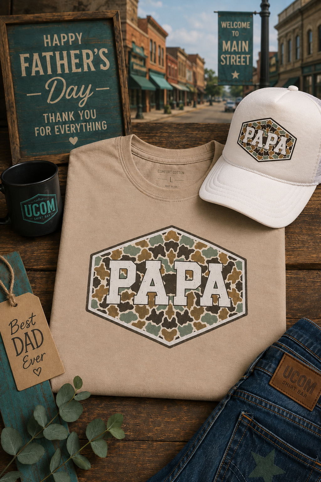 DAD & PAPA CAMO Custom Shirt