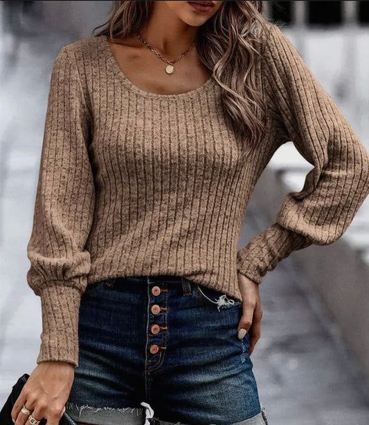 Slim fit Lantern Sleeve Top