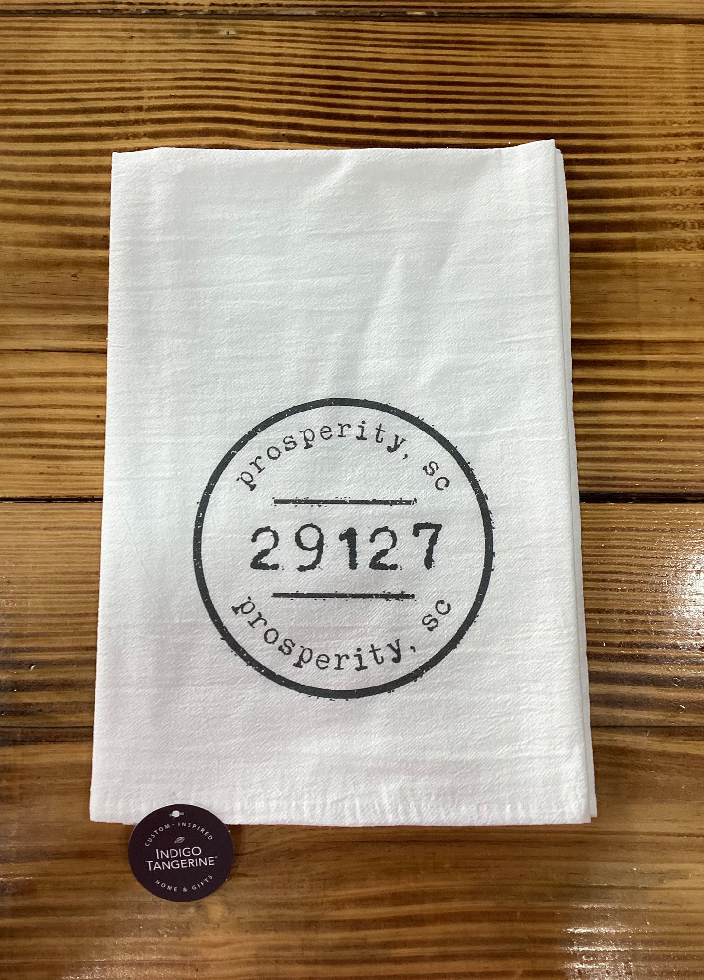 Postmark Stamp Zip Tea Towel