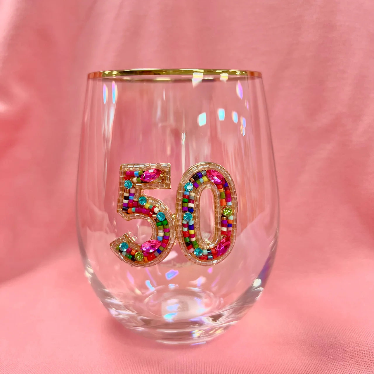 MARY SQUARE Stemless Wine Glass