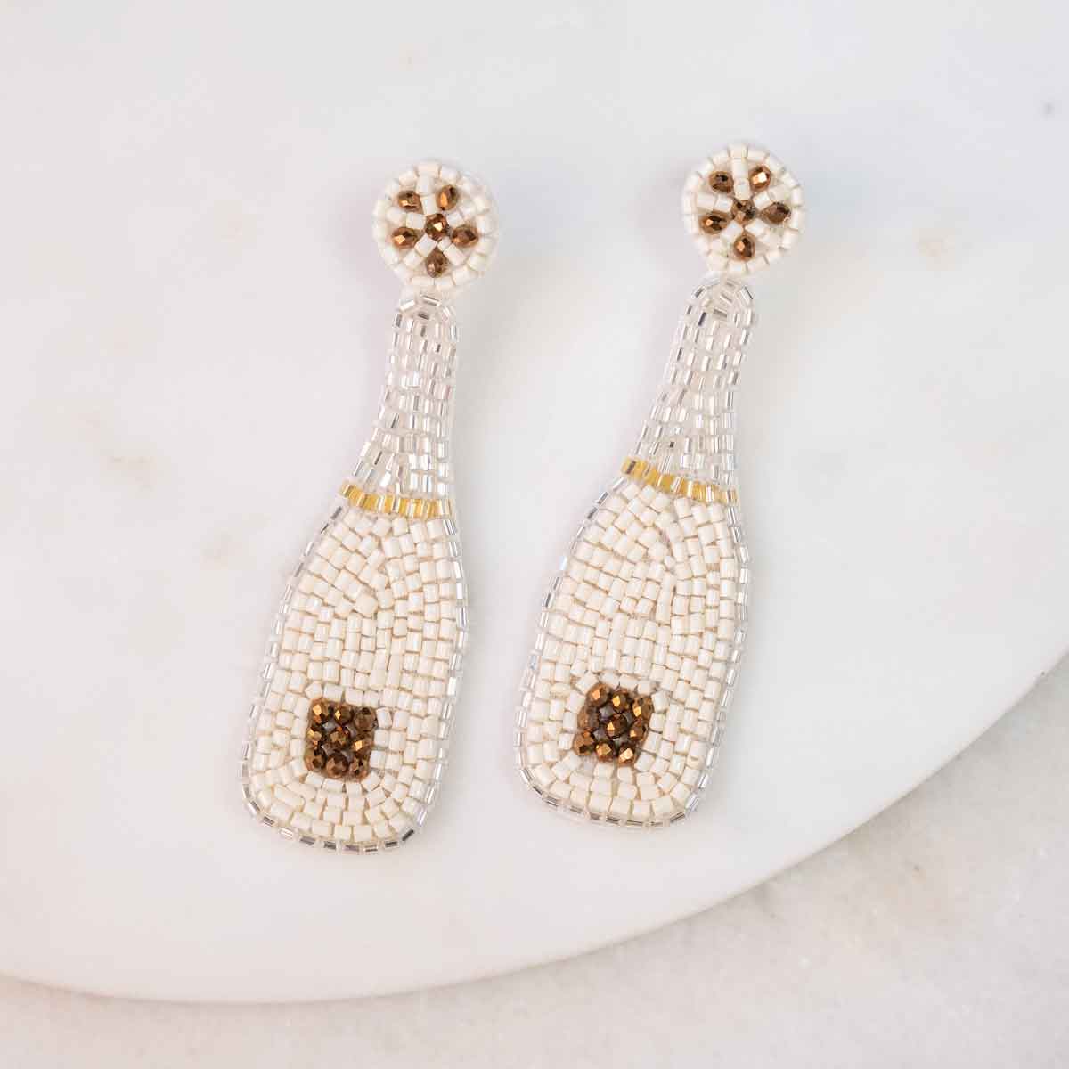 Champ Bottle Earrings