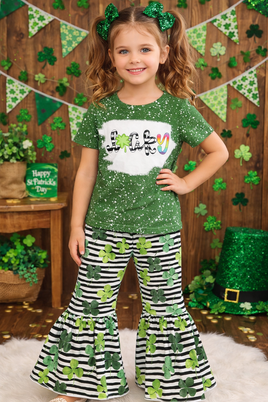 HONEYDEW Lucky/Clover Bellbottom Set