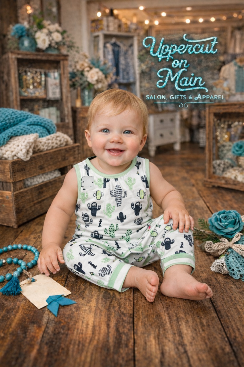 Cactus Green Romper