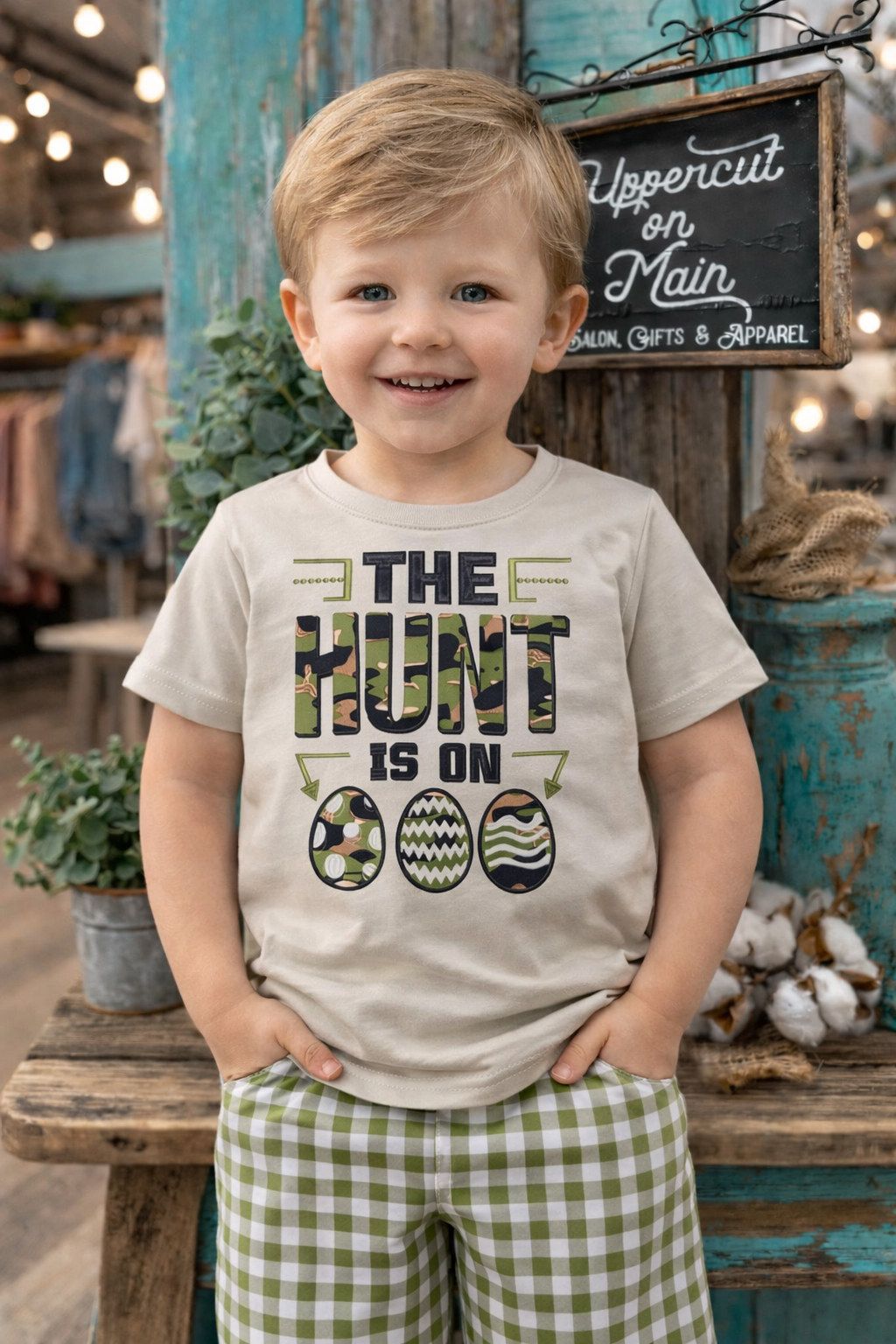 "The Hunt Is On" Boys Easter Set