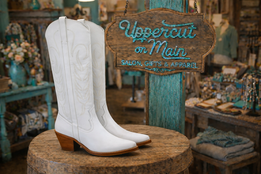 MATISSE White Cowboy Boots