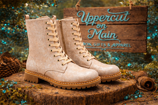CORKYS Gold Metallic Boots