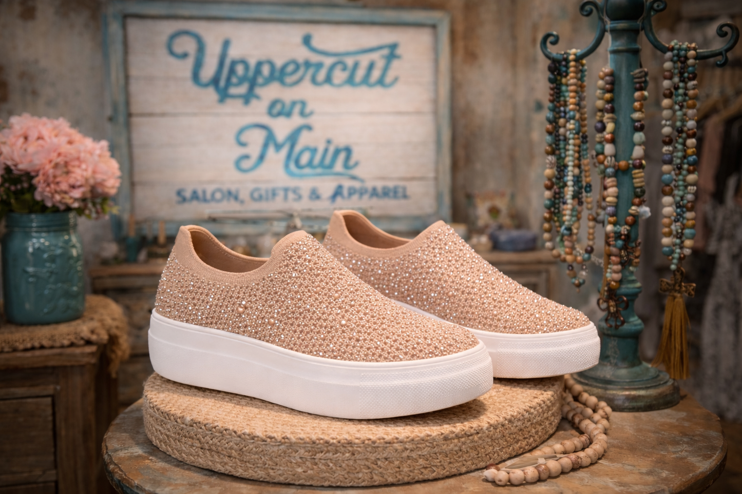 CORKYS Rhinestone Slip-on Sneakers