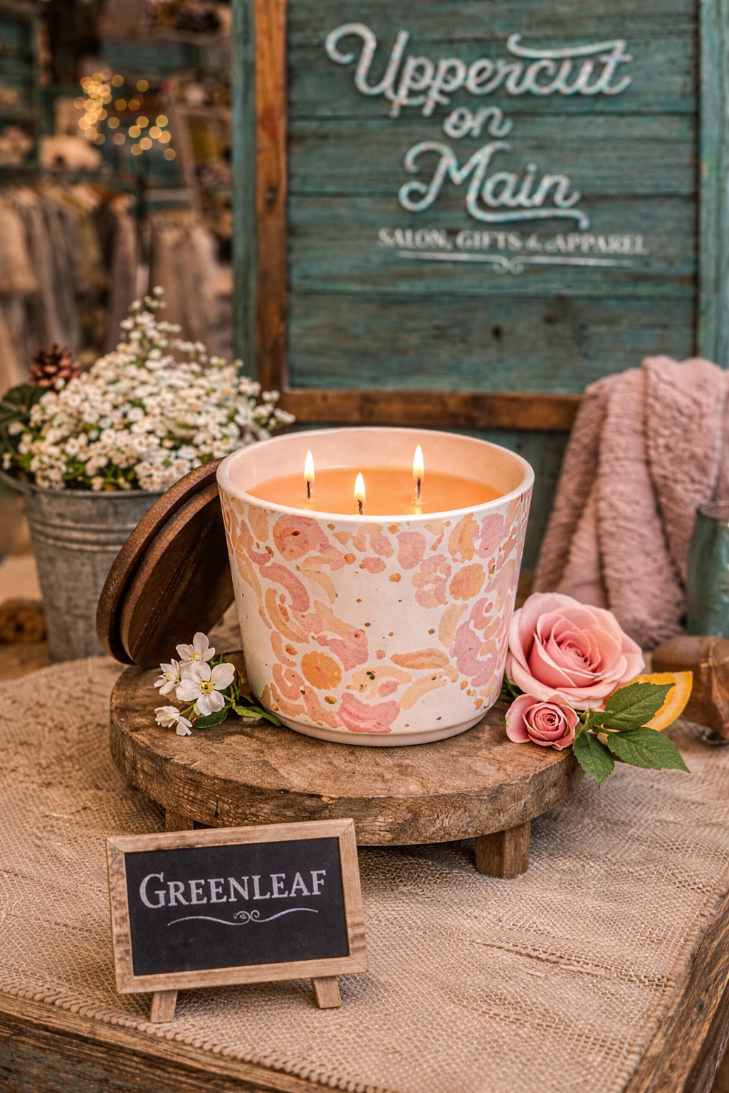 GREENLEAF Pattern Candles