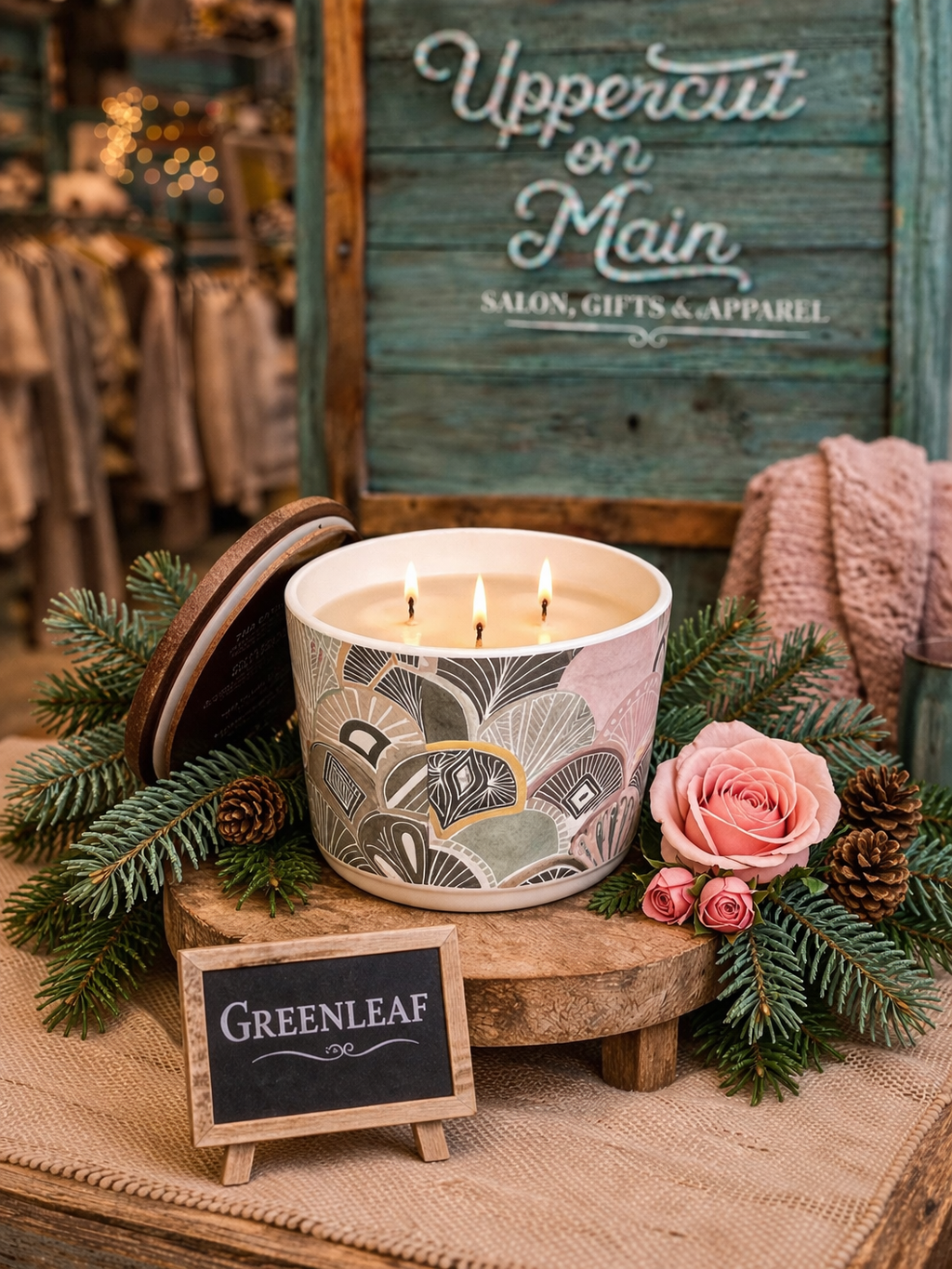 GREENLEAF Pattern Candles